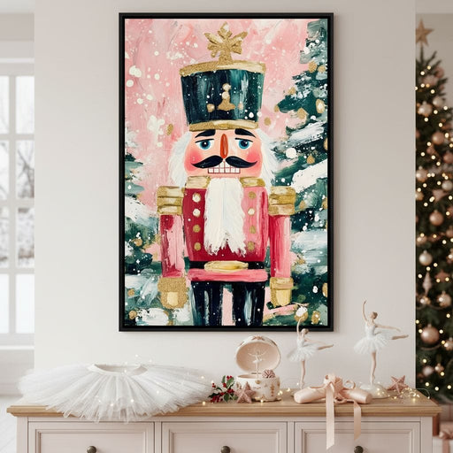 Festive Nutcracker Snow Parade Canvas Print