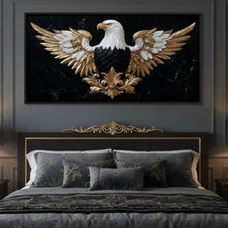 Majestic Gold Eagle Crest Marble