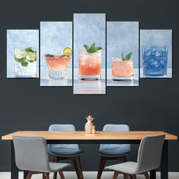 Colorful Cocktails - NicheCanvas
