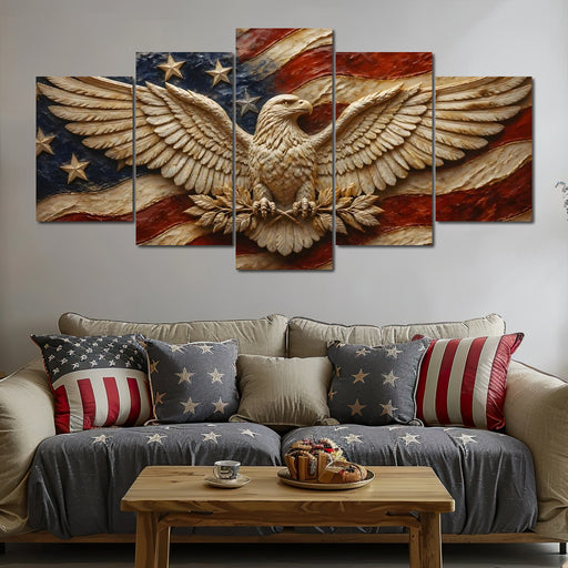 Sovereign Wings Above The Union Canvas Print