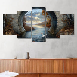 Swan's Passage - TooplesArt - NicheCanvas