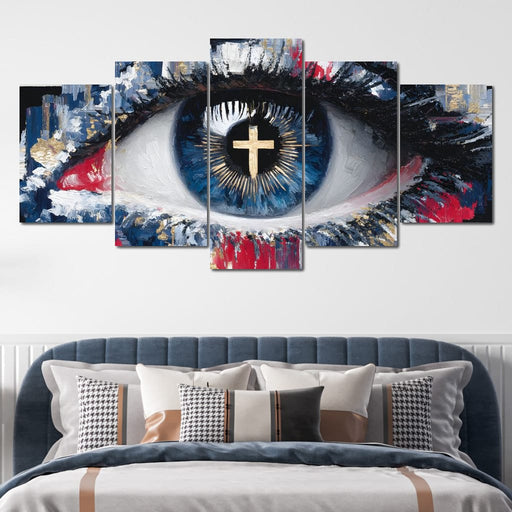 Vision of the Golden Cross Canvas Print