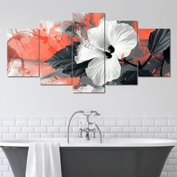 Sanguine Hibiscus Dreams - NicheCanvas