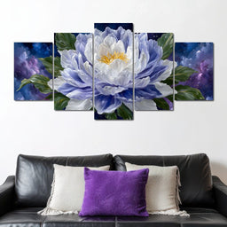 Starlit Peony Luminescence - NicheCanvas