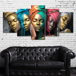 Golden Reverie Sisterhood - NicheCanvas