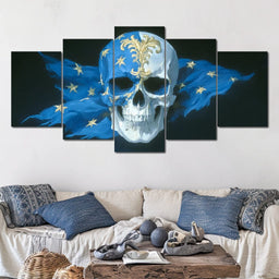 Sapphire Stars Sovereign Skull - NicheCanvas