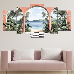 Tropical Archway - NicheCanvas