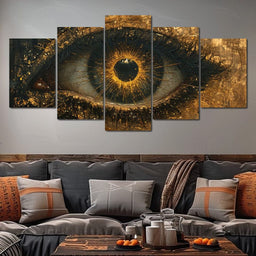 Golden Glimpse Into the Soul - NicheCanvas