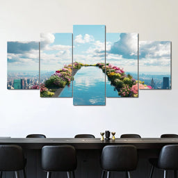  Pool on top of the World - NicheCanvas