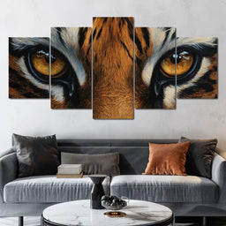 Tiger Stare Wilderness Majesty - NicheCanvas