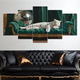 Opulent Disco Dream Leopard - NicheCanvas