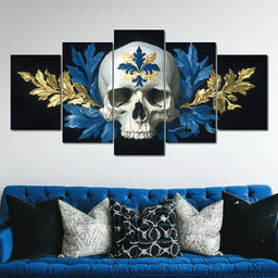 Fleur Skull Baroque Elegance - NicheCanvas