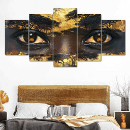 Golden Gaze of Nature - Sakeem Gibbs - NicheCanvas