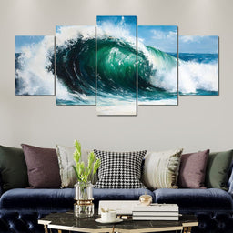 Oceanic Wave - NicheCanvas