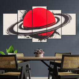 Planetary Vortex Saturn - NicheCanvas