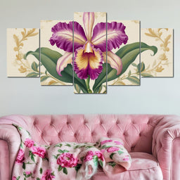 Regal Orchid Botanical Grace - NicheCanvas