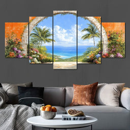 Tropical Gateway to Bliss - NicheCanvas