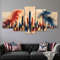 Midnight Fireworks Over The Standing Spires - NicheCanvas