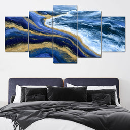Tidal Currents Of Liquid Gold - NicheCanvas