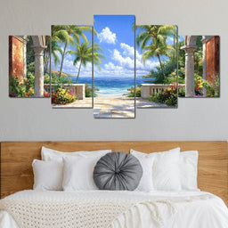Tropical Gateway to Tranquility - NicheCanvas