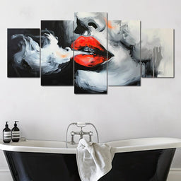 Radiant Lips of Stillness - NicheCanvas