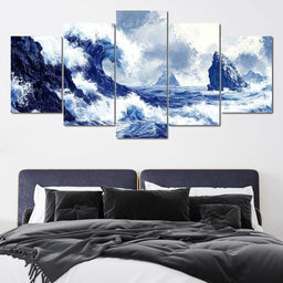 Ocean Symphony of Waves - NicheCanvas