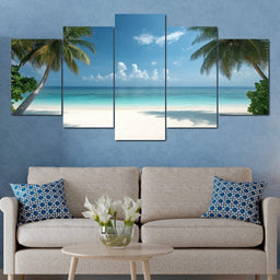 Tropical Tranquility Shoreline - NicheCanvas