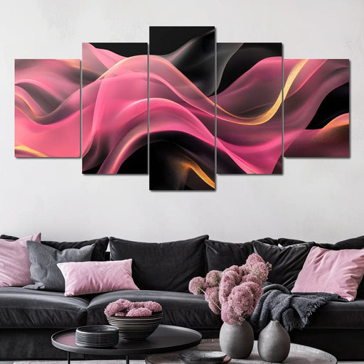 Silken Waves of Radiant Light Canvas Print