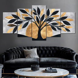 Golden Dawn Tree Reverie - NicheCanvas