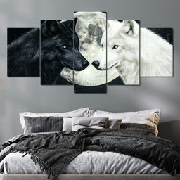 Lunar Wolves - NicheCanvas