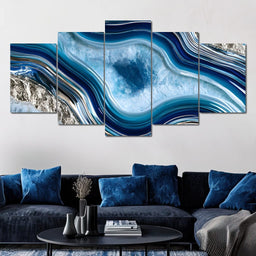 Frozen Currents Of Liquid Metal - NicheCanvas