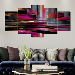 Vibrant Rhythms of Reflection - NicheCanvas