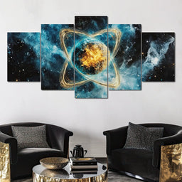 Celestial Fusion Symphony - NicheCanvas