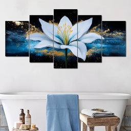 Elegance in Midnight Blooming - NicheCanvas