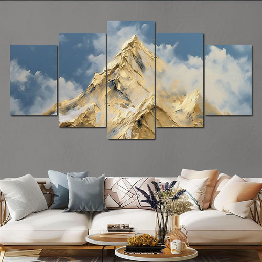 Golden Summit Rising Light Canvas Print