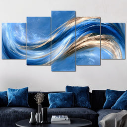 Rhythmic Flow of Liquid Motion - NicheCanvas
