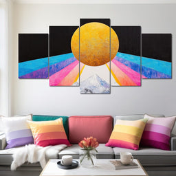 Golden Horizon Radiance - NicheCanvas