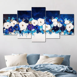 Floral Symphony Nocturnal - NicheCanvas