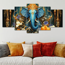 Radiant Majesty of the Elephant - NicheCanvas