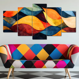 Vibrant Tides of Expression - NicheCanvas