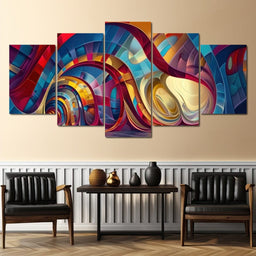 Vibrant Vortex - Tooples Art - NicheCanvas