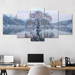 Willow of the Frosted Lake - TooplesArt - NicheCanvas
