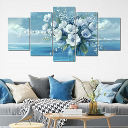 Azure Blossoms - TooplesArt - NicheCanvas