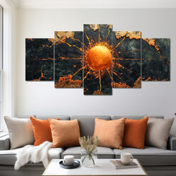 Aurora Burst Embers - NicheCanvas