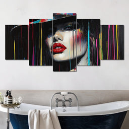 Vibrant Elegance Strokes - NicheCanvas