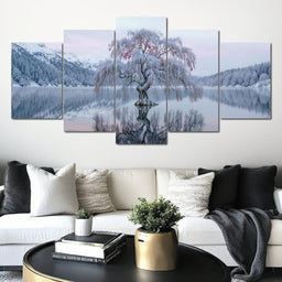 Willow of the Frosted Lake - TooplesArt - NicheCanvas