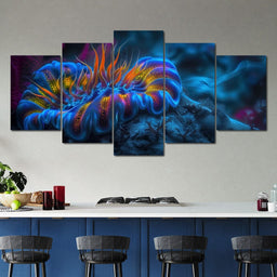 Neon Sea Bloom - TooplesArt - NicheCanvas