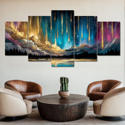 Celestial Rain Of Starlight - NicheCanvas