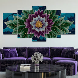 Celestial Nightflower Dream - NicheCanvas