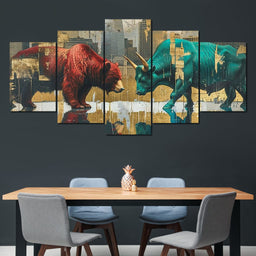 Wall Street Showdown - NicheCanvas